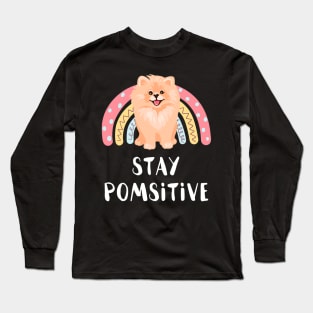 Funny Pom Pomeranian Lover Gift Long Sleeve T-Shirt